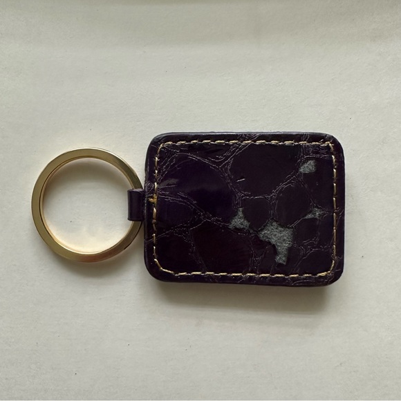 Maxx NY Y2K purple gold shoulder bag faux crocodile alligator pockets keychain - Picture 12 of 15